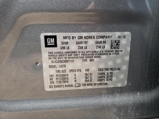 Photo 10 from auction – 2019 BUICK ENCORE PRE with VIN KL4CJASB2KB911141