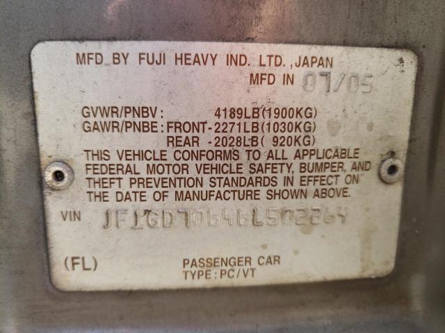 Photo 10 from auction – 2006 SUBARU IMPREZA WR with VIN JF1GD70646L502264
