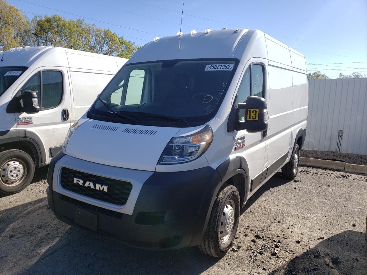Photo 2 from auction – 2019 RAM PROMASTER with VIN 3C6TRVBG6KE547446