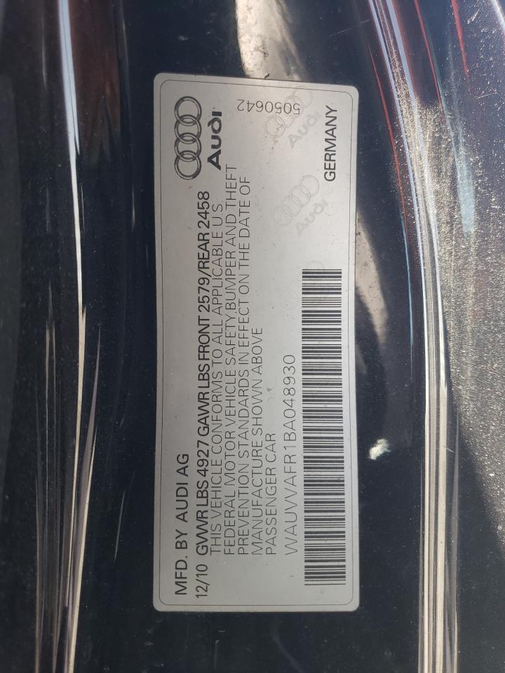 Photo 10 from auction – 2011 AUDI S5 PRESTIG with VIN WAUVVAFR1BA048930