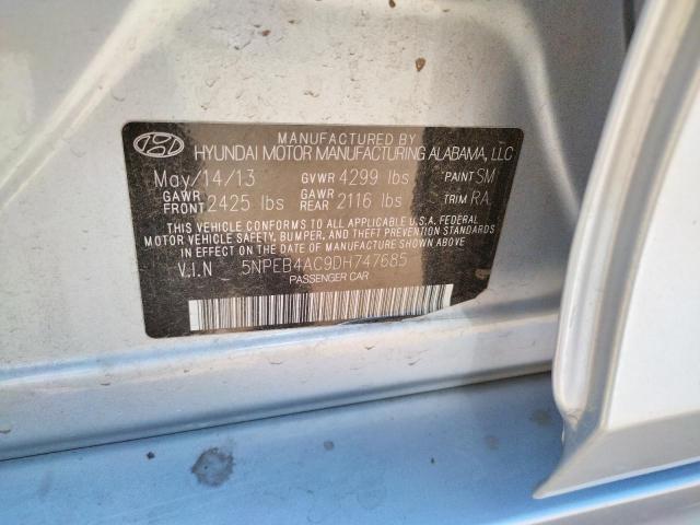 Photo 10 from auction – 2013 HYUNDAI SONATA GLS with VIN 5NPEB4AC9DH747685