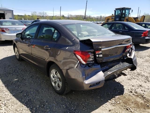 Photo 3 from auction – 2013 HONDA CIVIC LX with VIN 2HGFB2F52DH590384