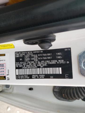 Photo 10 from auction – 2016 TOYOTA 4RUNNER SR with VIN JTEBU5JRXG5336495