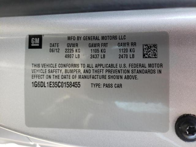 Photo 10 from auction – 2012 CADILLAC CTS PERFOR with VIN 1G6DL1E35C0158455