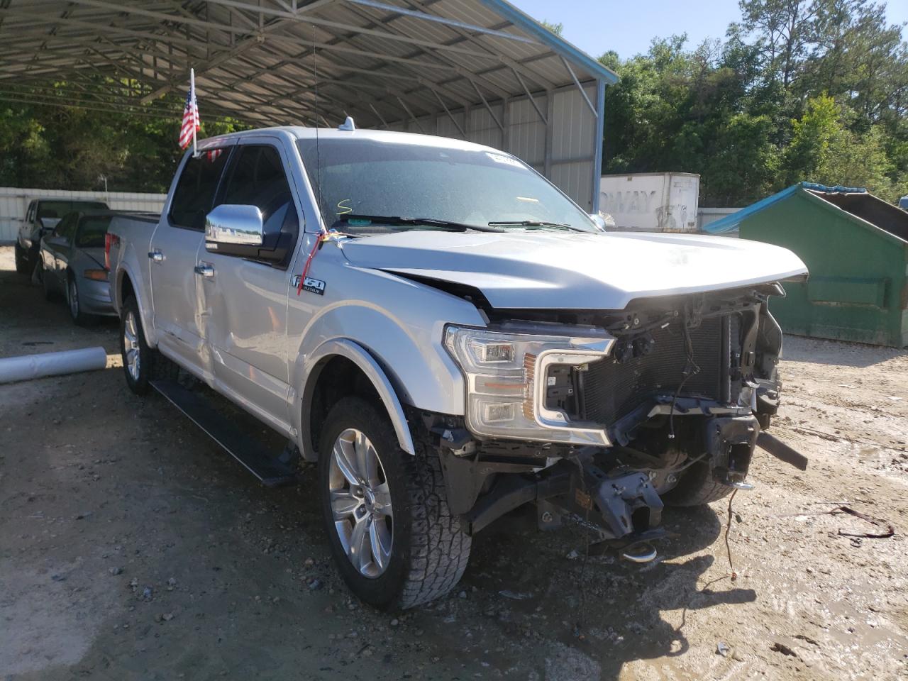 FORD F150 SUPER 2018 with VIN 1FTEW1E54JFA87351 - Photo from auction