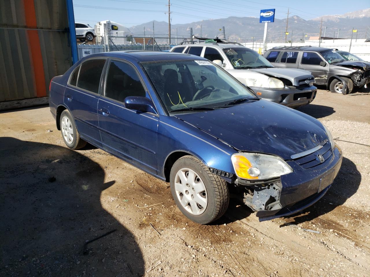 HONDA CIVIC EX 2002 with VIN 1HGES26782L046839 - Photo from auction