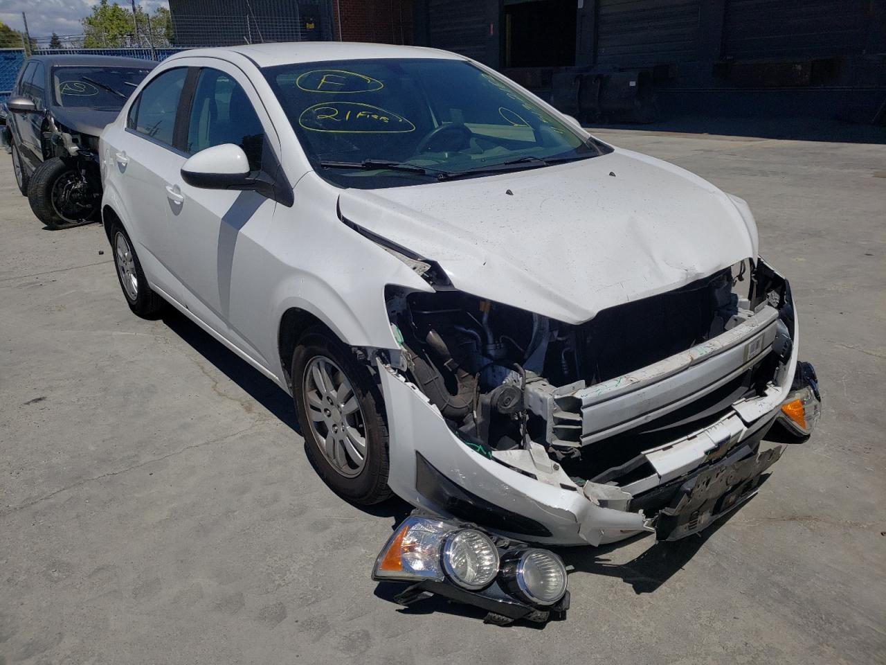 CHEVROLET SONIC LT 2015 with VIN 1G1JC5SG1F4207414 - Photo from auction