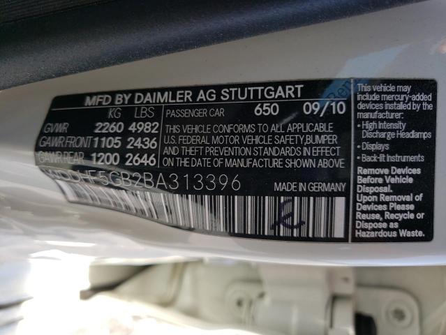 Photo 10 from auction – 2011 MERCEDES-BENZ E 350 with VIN WDDHF5GB2BA313396