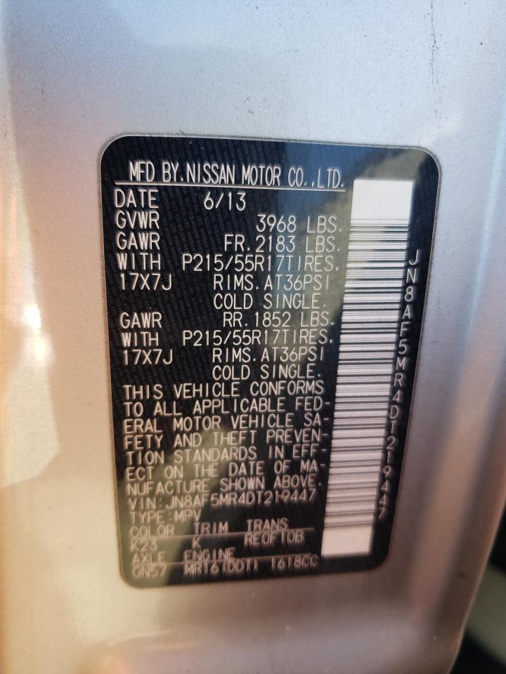 Photo 10 from auction – 2013 NISSAN JUKE S with VIN JN8AF5MR4DT219447