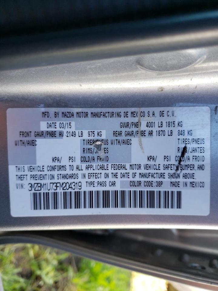 Photo 10 from auction – 2015 MAZDA 3 SPORT with VIN 3MZBM1U73FM204319
