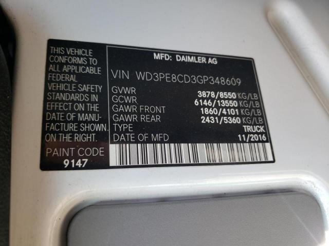 Photo 10 from auction – 2016 MERCEDES-BENZ SPRINTER 2 with VIN WD3PE8CD3GP348609