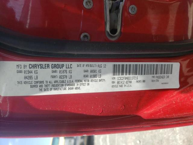 Photo 10 from auction – 2013 DODGE DART SXT with VIN 1C3CDFBA8DD137216