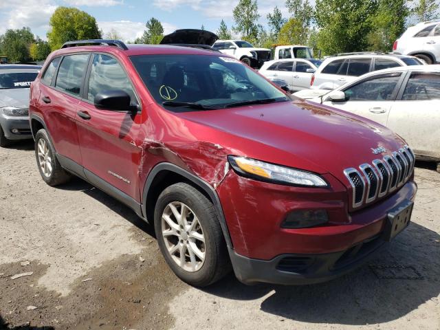 JEEP CHEROKEE S 2015 with VIN 1C4PJLAB2FW695231 - Photo from auction