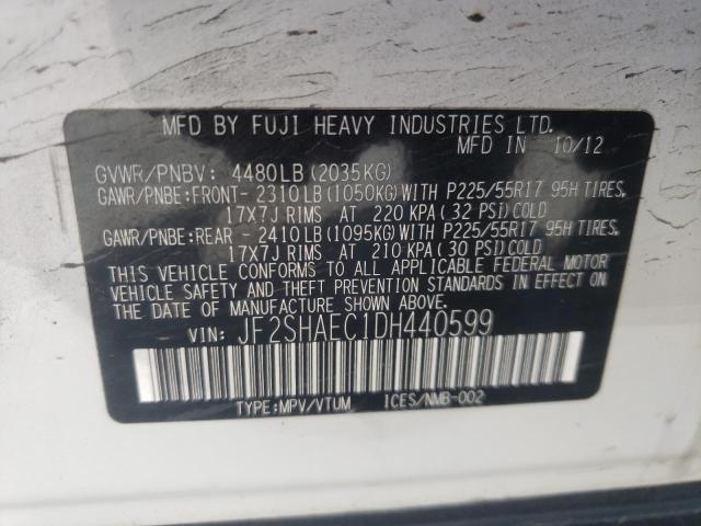 Photo 10 from auction – 2013 SUBARU FORESTER L with VIN JF2SHAEC1DH440599