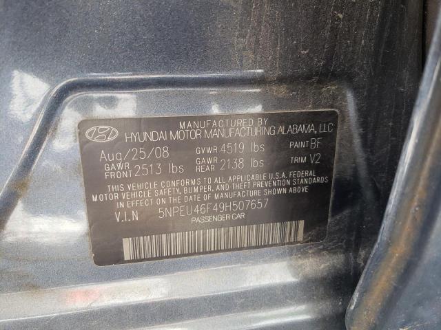 Photo 10 from auction – 2009 HYUNDAI SONATA SE with VIN 5NPEU46F49H507657