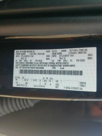 Photo 10 from auction – 2017 FORD F150 SUPER with VIN 1FTEW1EF0HFA83686