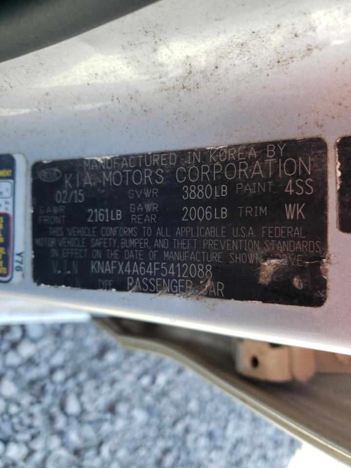 Photo 10 from auction – 2015 KIA FORTE LX with VIN KNAFX4A64F5412088