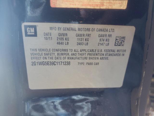 Photo 9 from auction – 2012 CHEVROLET IMPALA LT with VIN 2G1WG5E39C1171238