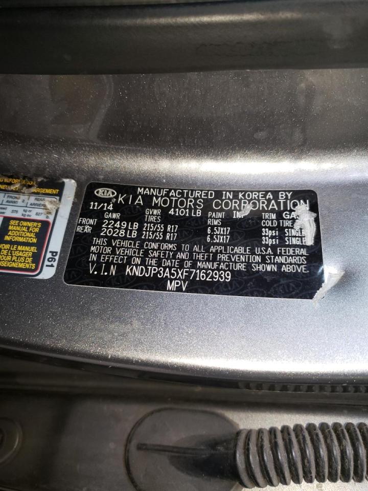 Photo 10 from auction – 2015 KIA SOUL + with VIN KNDJP3A5XF7162939