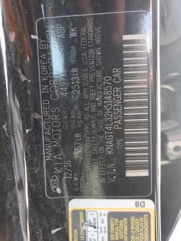 Zdjęcie 10 z aukcji – 2017 KIA OPTIMA LX z VIN KNAGT4L32H5148570