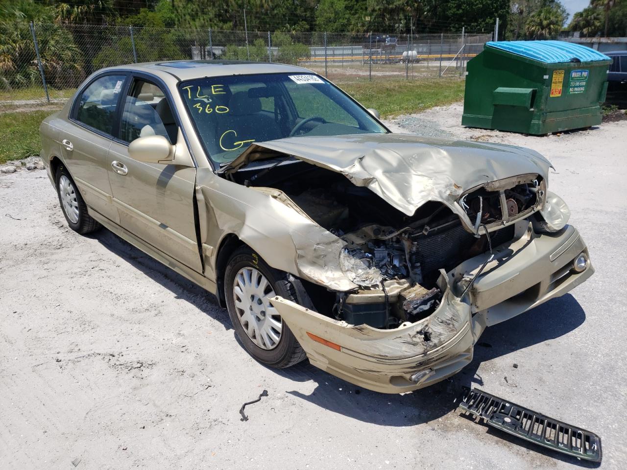 Photo 1 from auction – 2004 HYUNDAI SONATA GL with VIN KMHWF25H44A037423