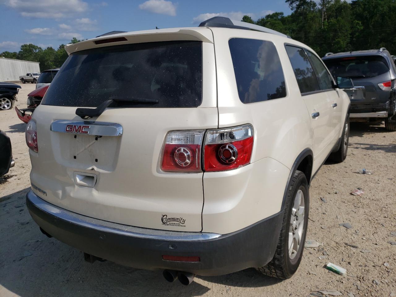 Photo 4 from auction – 2010 GMC ACADIA SLE with VIN 1GKLRLED4AJ107200