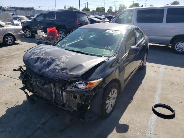 Photo 2 from auction – 2012 HONDA CIVIC LX with VIN 2HGFB2F51CH566754