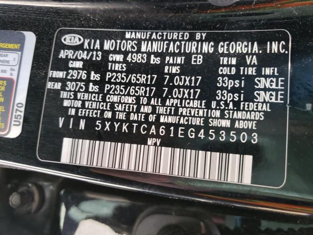 Photo 10 from auction – 2014 KIA SORENTO LX with VIN 5XYKTCA61EG453503