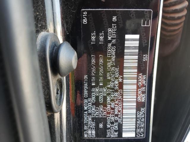 Photo 10 from auction – 2016 TOYOTA 4RUNNER SR with VIN JTEZU5JR0G5139723