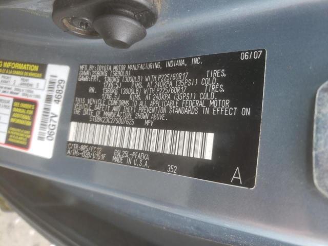 Photo 10 from auction – 2007 TOYOTA SIENNA LE with VIN 5TDBK23C27S007625