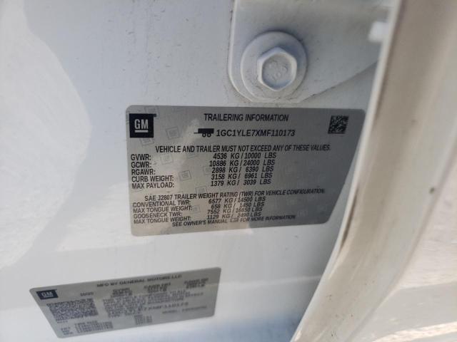 Photo 10 from auction – 2021 CHEVROLET SILVERADO with VIN 1GC1YLE7XMF110173