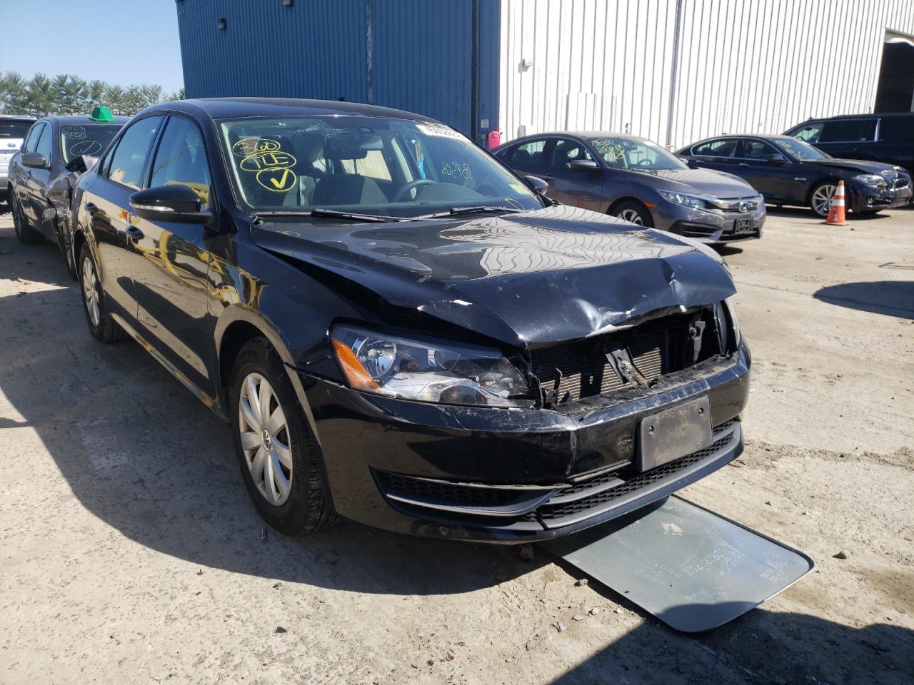 Photo 1 from auction – 2012 VOLKSWAGEN PASSAT S with VIN 1VWAP7A32CC006173