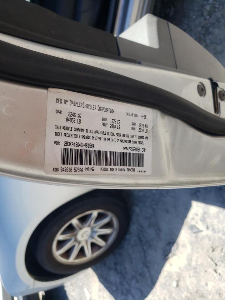 Photo 10 from auction – 2006 DODGE CHARGER SE with VIN 2B3KA43G46H461584