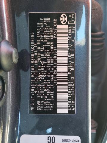 Photo 10 from auction – 2018 TOYOTA COROLLA L with VIN 5YFBURHEXJP803617