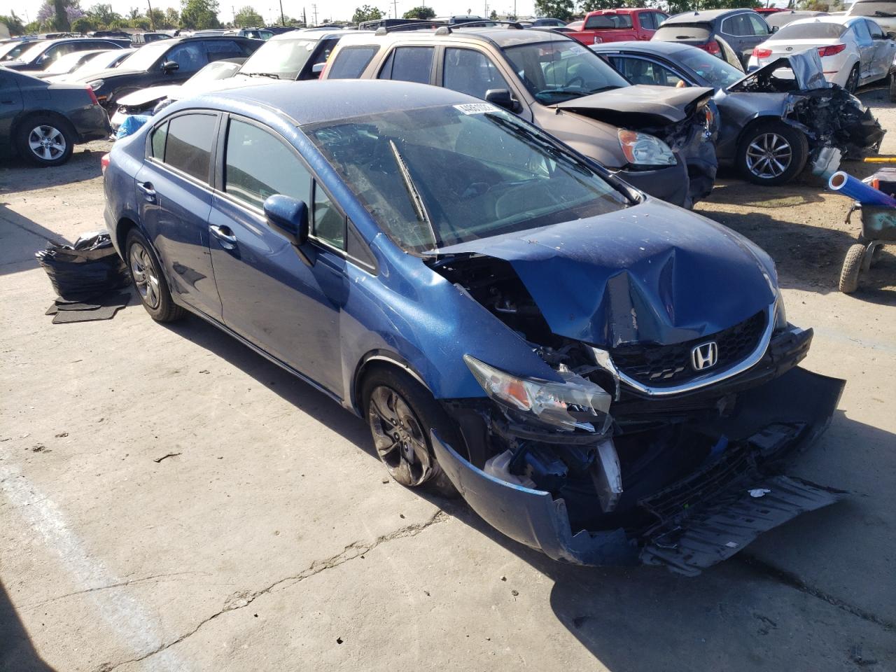 HONDA CIVIC LX 2015 with VIN 19XFB2F51FE280191 - Photo from auction