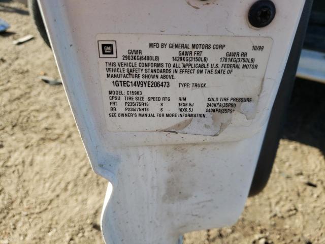 Photo 10 from auction – 2000 GMC NEW SIERRA with VIN 1GTEC14V9YE206473