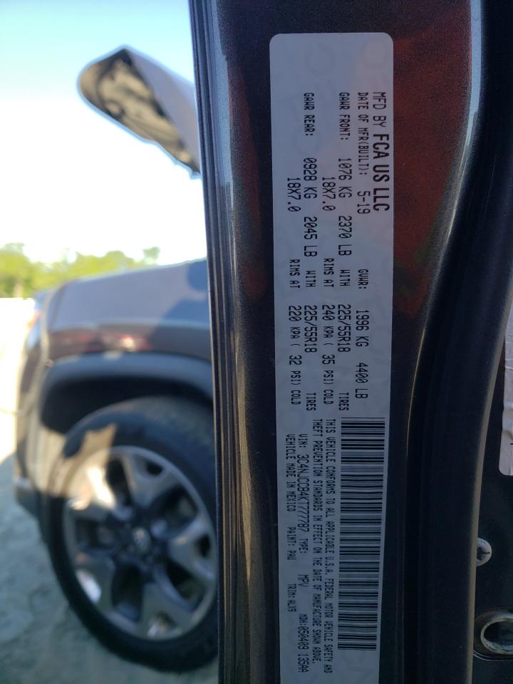 Photo 10 from auction – 2019 JEEP COMPASS LI with VIN 3C4NJCCB4KT777787