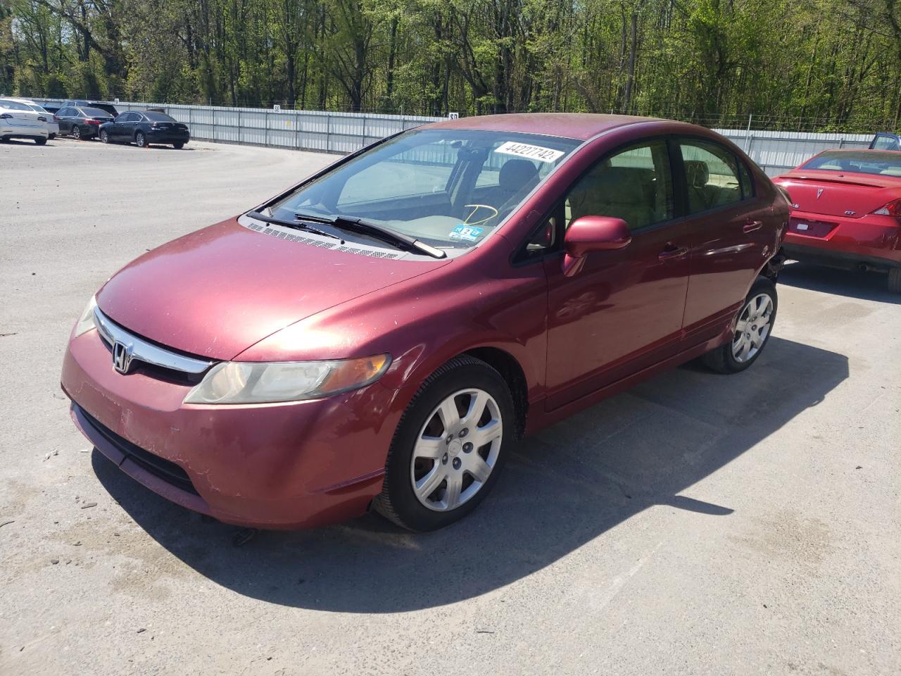 Photo 14 from auction – 2007 HONDA CIVIC LX with VIN 1HGFA16537L053558