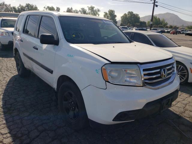 HONDA PILOT LX 2013 with VIN 5FNYF3H25DB023712 - Photo from auction