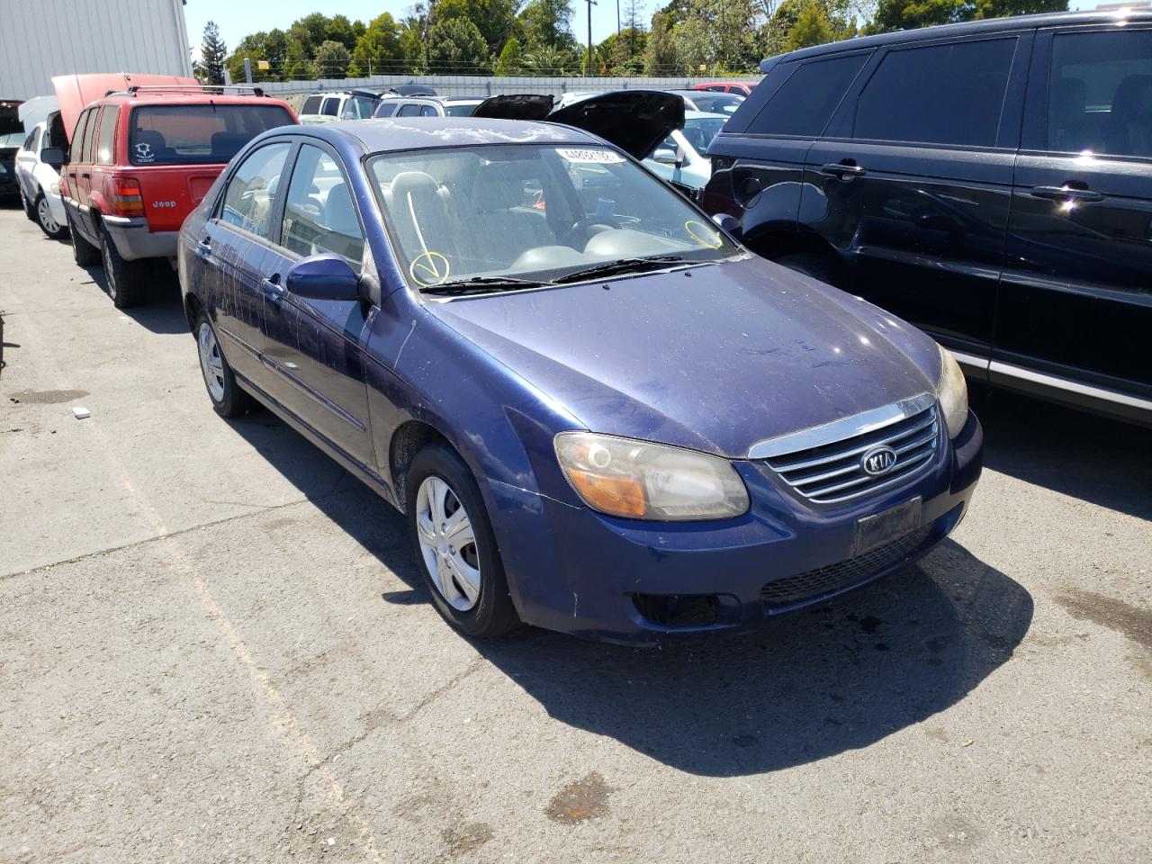 KIA SPECTRA EX 2009 with VIN KNAFE222695637574 - Photo from auction