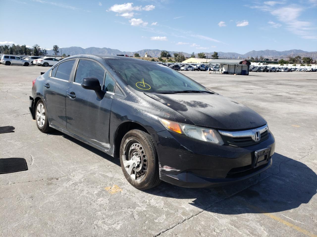 Photo 1 from auction – 2012 HONDA CIVIC LX with VIN 2HGFB2F57CH561767