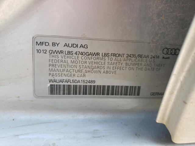 Photo 10 from auction – 2013 AUDI A4 PREMIUM with VIN WAUAFAFL5DA152489