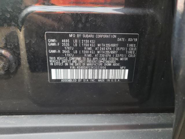 Photo 10 from auction – 2019 SUBARU OUTBACK 2. with VIN 4S4BSAFC0K3323956