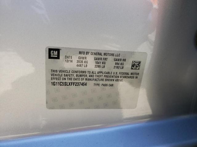 Photo 10 from auction – 2015 CHEVROLET MALIBU 1LT with VIN 1G11C5SLXFF237464