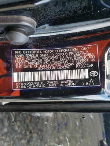Photo 10 from auction – 2011 TOYOTA PRIUS with VIN JTDKN3DU4B1409396