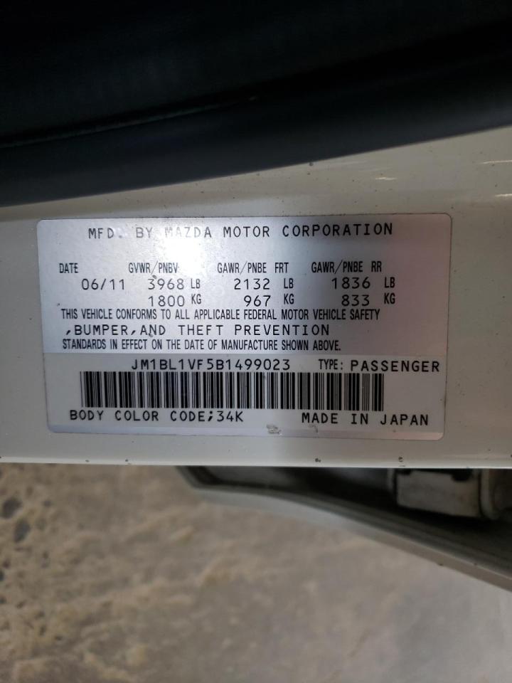 Photo 10 from auction – 2011 MAZDA 3 I with VIN JM1BL1VF5B1499023