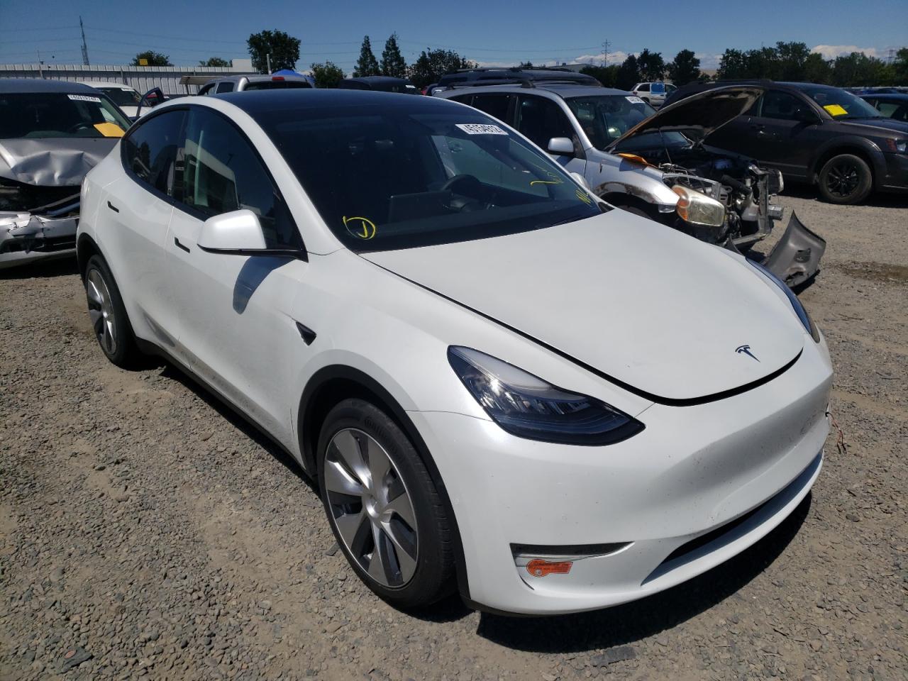 TESLA MODEL Y 2020 con VIN 5YJYGDEEXLF015489 - Foto de la subasta