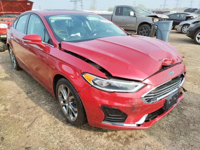FORD FUSION SEL 2020 with VIN 3FA6P0CDXLR119673 - Photo from auction