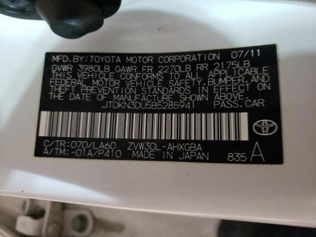 Photo 10 from auction – 2011 TOYOTA PRIUS with VIN JTDKN3DU5B5285941