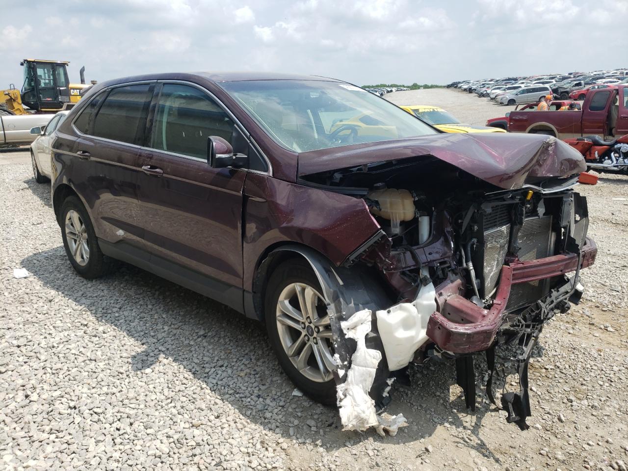 FORD EDGE SEL 2017 with VIN 2FMPK4J88HBB18968 - Photo from auction